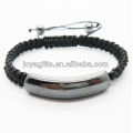 magnetic hematite woven bracelet